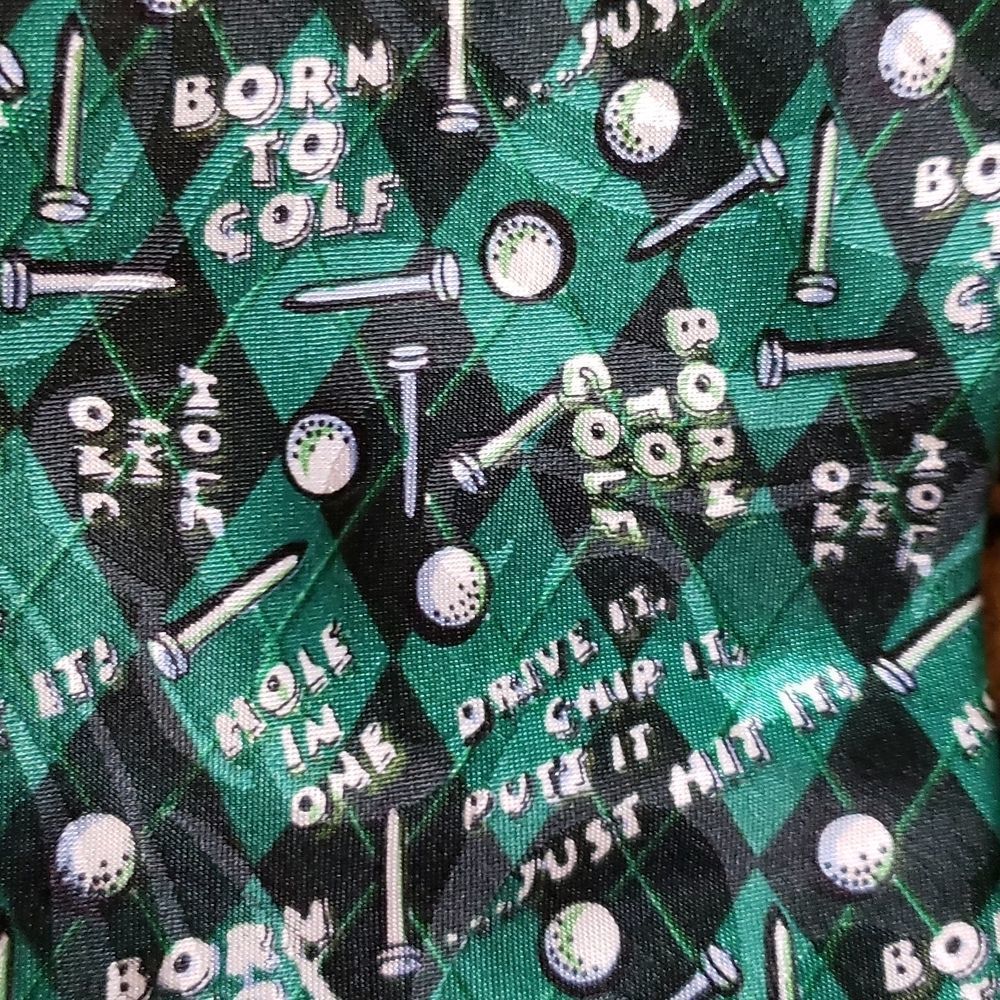 Beverly Hills Polo Club-Born to Golf Tie - Picture 4 of 4